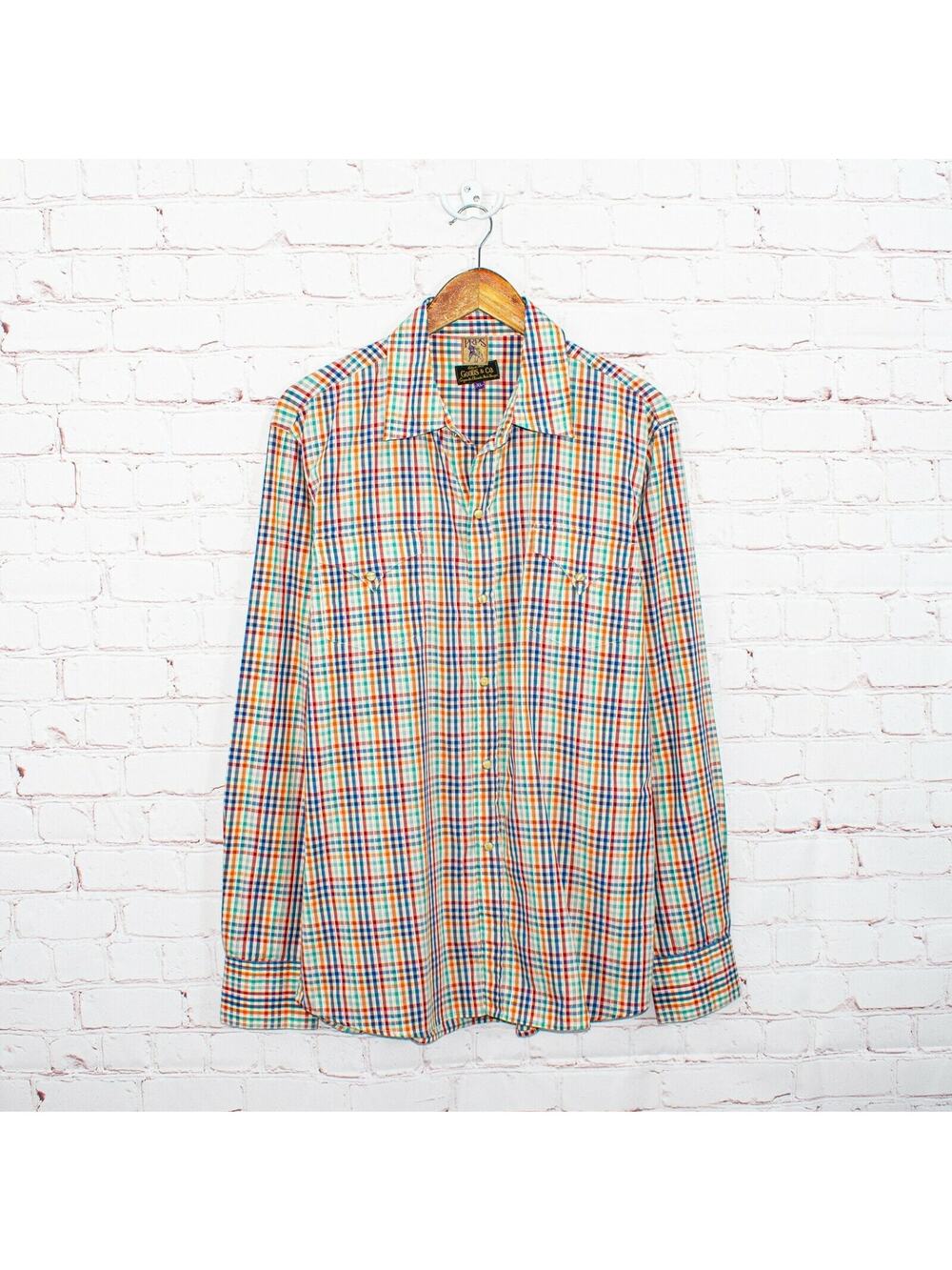 PRPS Goods Co. Men's Western Pearl Snap Shirt Multi color check Size XL